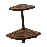 Maxbell 2 Tier Wood Riser Multipurpose Farmhouse Ornamental Stand Housewarming Gifts