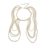 Maxbell Shoulder Body Chain Shoulder Chain Bikini Chain Fashion Adjustable Arm Chain White