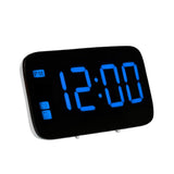 Maxbell Led Projection Alarm Clock Modern Desktop Clock with Voice control Blue