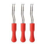 Maxbell 3Pcs Latch Hooks Portable Dreadlocks Crochet Hook for Knitting Craft Suplies