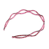 Maxbell Handmade Hair Band Hollow Wave Hair Hoop Headband Hair Accessory Wine Red 1