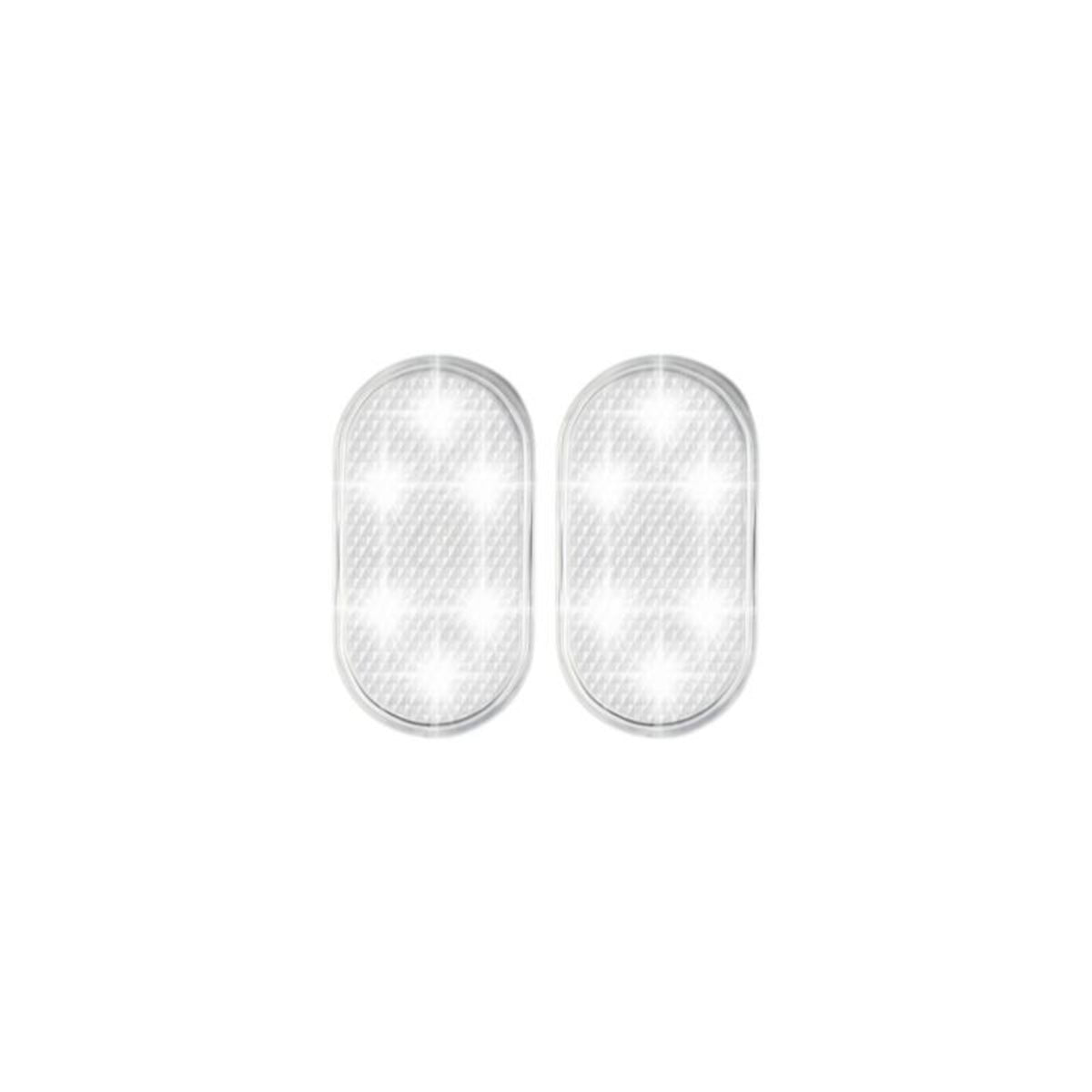Light-emitting diode dome light, press-type, car interior ambient lighting White 2pcs