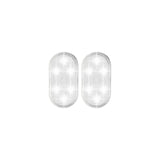 Light-emitting diode dome light, press-type, car interior ambient lighting White 2pcs