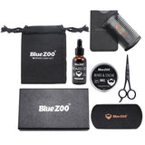 Maxbell Maxbell 7 in 1 Men Grooming Kit Beard Balm Oil Wax Mustache Comb Brush Bag Scissors
