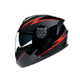 Maxbell Electric Bike Helmet for Adults Double Lens Full Helmet for Biking Riding L