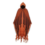 Maxbell Halloween Robe Cloak Horror Witch Cape for Man Women Escape Room Theme Party Orange