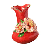 Maxbell Vase Shaped Jewelry Box Women Trinket Storage Box for Necklace Earrings Stud