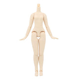 Maxbell Natural Skin Nude Body and Cute School Uniform Clothes for 1/6 Blythe Doll