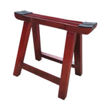 Maxbell Wooden Guzheng Stand Sturdy Stable Guzheng Holder for Stage Beginner Travel Red