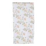 Maxbell Yellow Flower Voile Window Curtain Sheer Tulle Drape Beads Valance
