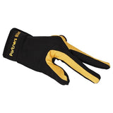 Maxbell 3x1 Piece Yellow Black 3 Finger Billiard Glove