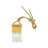 Maxbell 2xEmpty Car Diffuser Empty Pendant Perfume Bottle Auto Perfume Diffuser Bottle Gold