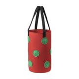 Maxbell Hanging Planter Bag Strawberry Compact 3 gallons for Gardening Garden Flower Red