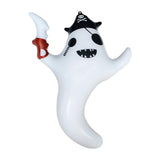 Maxbell Ghost Balloon Photo Props with 2M Rope Fun Decor for Garden Outdoor Birthday Black Hat Ghost