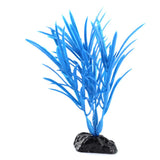 Maxbell Maxbell Plastic Glow In The Dark Artificial Grass Fish Tank Aquarium Decoration Blue 35mm