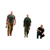 Maxbell 3 Pieces 1:64 Model People Figures for DIY Projects Miniature Scene Railways