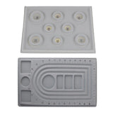 Maxbell 2-style Flocked Bracelet Jewelry Design Bead String Board Organiser Tray Display