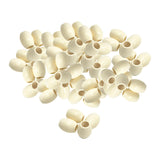 100Pcs Oval Wood Beads DIY Jewelry Making Garland Decoration with Large Hole Wood Color