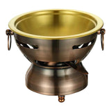 Maxbell Shabu Hot Pot Stainless Steel Cooking Pot Hot Pot for Restaurant Home Picnic Pot Height 3cm
