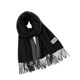 Maxbell Pashmina Shawl Wrap Fashionable Long Winter Scarf for Bedroom Office Wedding Black