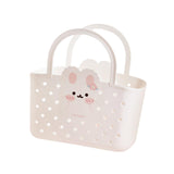 Maxbell Shower Caddy Basket Lightweight Dorm with Handles Multipurpose Gym Organizer White