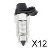 Maxbell 12xM10 x1mm Motorcycle Brake Caliper Bleed Screw Nipple