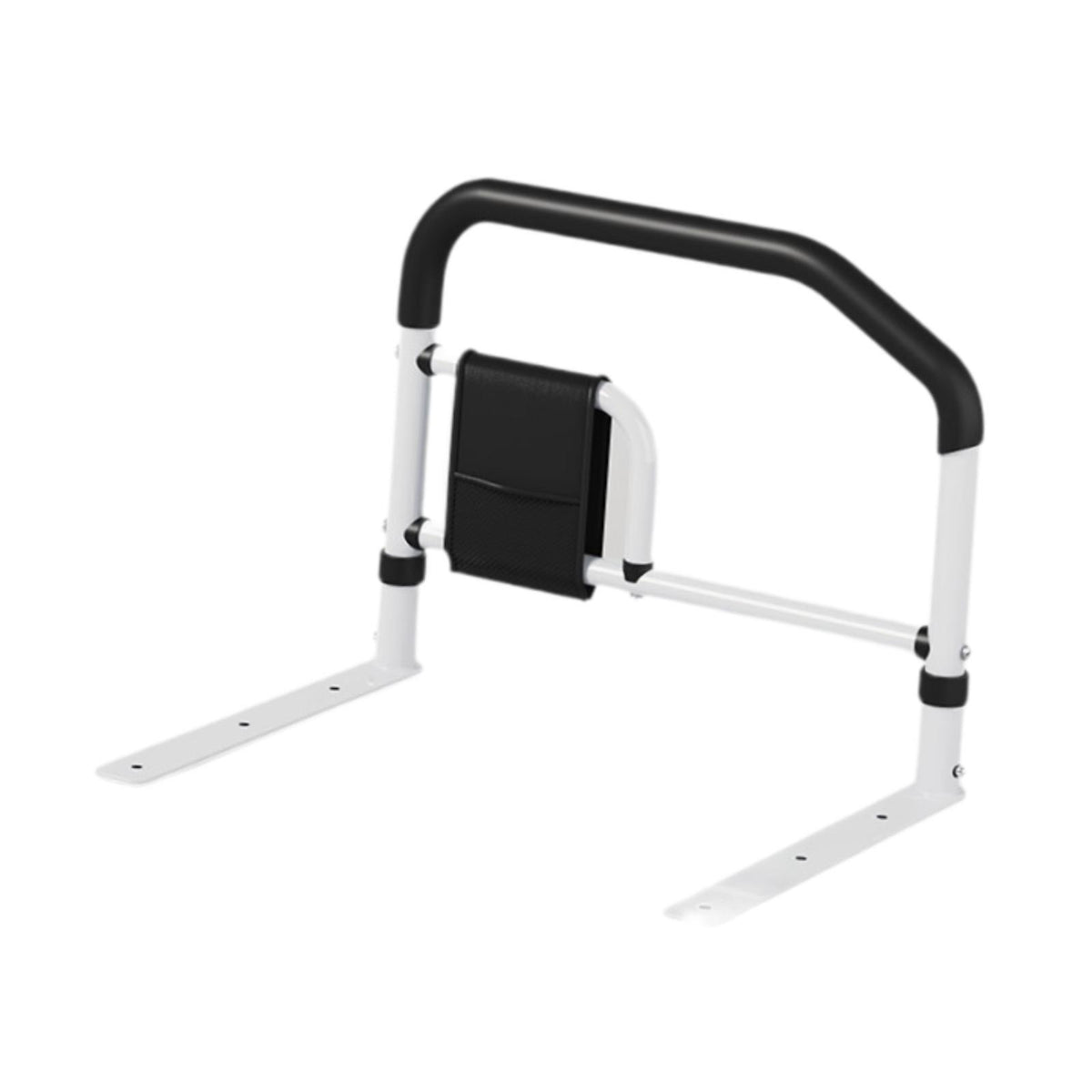 Maxbell Elderly People Bed Side Rail Widened Base Multifunctional with Storage Pocke