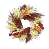 Maxbell Artificial Wheat Ears Wreath Autumn Wreath for Holiday Window Indoor Outdoor