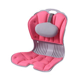 Maxbell Back Posture Corrector Back and Support for Home Desk Office Home Floor Seat Pink