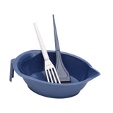 Maxbell Hair Coloring Tool Dye Brush Hair Dye Brush and Bowl Set for DIY Hair Dyeing Blue