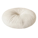 Maxbell Round Floor Pillow Chair Pad Thick Seating Cushion for Studio Office Balcony Beige