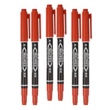 Maxbell 18 Pcs Tattoo Pen Tattoo Skin Marker Marking Scribe Pen Black Blue Red Color
