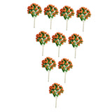Maxbell 10 Pieces Miniature Trees Train Scenery DIY Crafts Railroad Artificial Trees 7cmx4.5cm