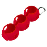 Silicone Golf Ball Holder Portable Carrier for Competition Training Practice red