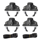 Maxbell 4 Pieces Car Roof Cargo Carrier Rack Clamps for Camping Sturdy with 2 Straps