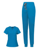 Maxbell 2xNursing Scrubs Uniform Scrubs Set for Pet Groomer Veterinary Operating Room