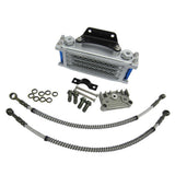 Maxbell Sliver Engine Oil Cooler Kit Cooler Cooling Radiator for 125 140cc Motorcycle Pit Bike - Aladdin Shoppers