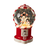 Christmas Musical Snow Globe Gift Night Light for Bookshelf Office Farmhouse Three Snowmen