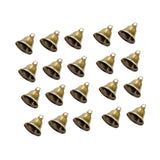 Maxbell Metal Craft Bells Hanging Ornament for Halloween Thanksgiving Christmas Tree 20Pcs