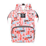 Diaper Bag Backpack Wide Soft Shoulder Straps Travel Daypack for Baby Shower Red