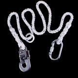Maxbell Rock Climbing Fall Arrest Safety Lanyard with Hook Carabiner - Random Color