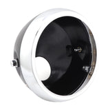 Maxbell Motorcycle Headlight Housing Sturdy DIY Modified for Motorbike Fittings Silver