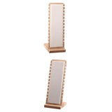 Maxbell Elegant Jewelry Display Desktop Stand L-Shape Suede Leather Necklace Holder