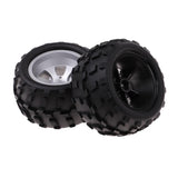 Maxbell 4Pcs Wheel Rim Tire Tyres for WLtoys A979 A979-B A979-A A979-01 RC Truck Car