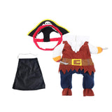 Maxbell Maxbell Pet Dog Cat Pirate Shape Apparel Doggy Clothes Costume Dress Suit Outfit L