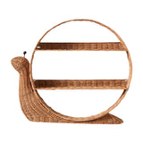 Maxbell Rattan Wall Shelf Wall Mounted Storage Shelf for Nursery Bedroom Dining Room
