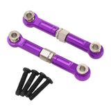 Maxbell 2Pcs 1:14 RC Car Steering Linkage Spare Steering Rod for 14211 RC Car Trucks Violet