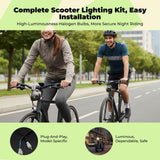 Scooter Light Kit, light-emitting diode Headlight, rear light, Turn blinker, Waterproof, Universal Black Rear turn signal