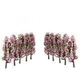 Maxbell Model Trees w/ Flowers and Model Sword Grass Scenery Landscape Accessories