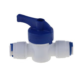 Maxbell 2xInline Tap 1/4"OD POM Ball Valve Quick Connect Switch for Water Purifier